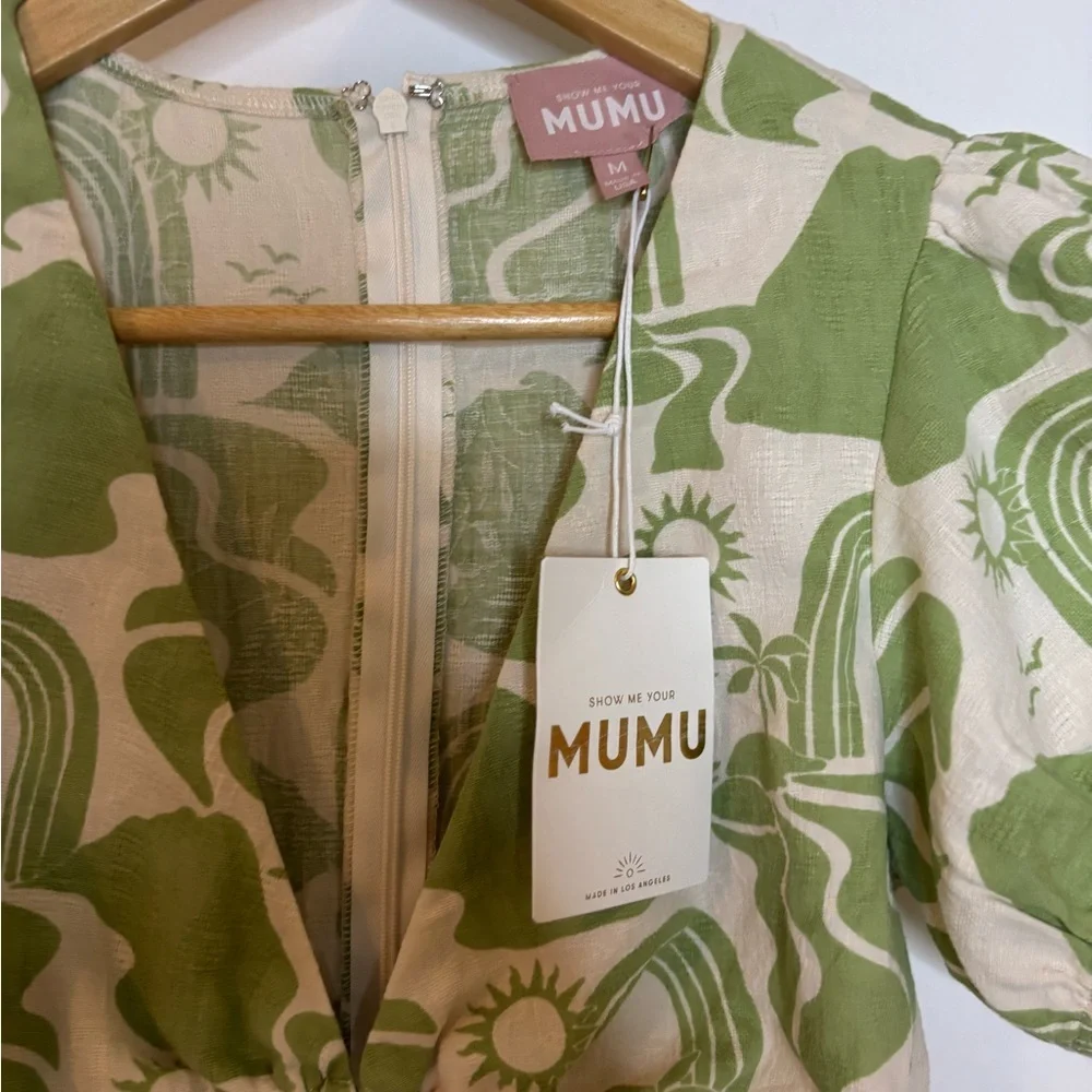 Show Me Your Mumu Jessa Tropical Print Mini Dress - Picture 9 of 10